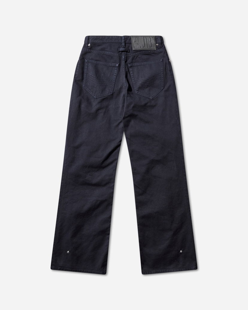Дънки Jean Paul Gaultier Snap-Button Denim Jeans Черно | 2504WTR037W049 59
