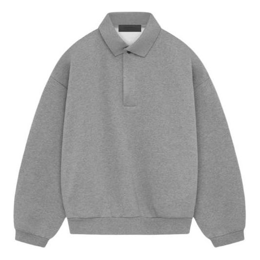 Поло тениска Fear of God Essentials Longsleeve Polo Сиво | 192SP244393F