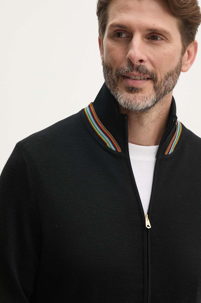 Пуловер Paul Smith Paul Smith Wool Zip Cardigan Черно | M1R.905Y.N02501, 0