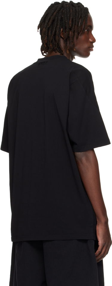 Тениска VETEMENTS Cut-Up V-Neck T-shirt Черно | UH76TR260B, 2