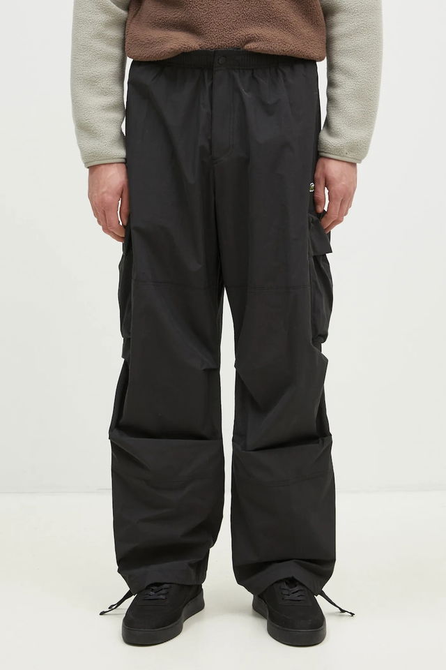 Relaxed Fit Cargo Trousers with Drawstring Cuffs