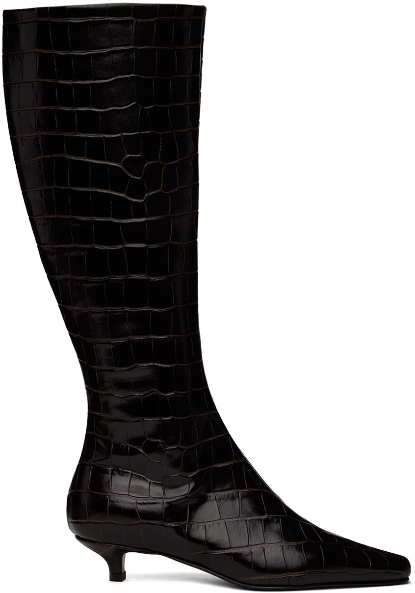 Дъждобран TOTEME TOTEME 'The Slim' Knee-High Boots Черно | 241-WAS954-LE0023, 0