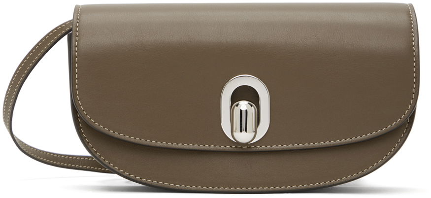 Чанта през рамо Savette Brown Tondo Crescent Bag Кафяво | H-021-01-01, 0
