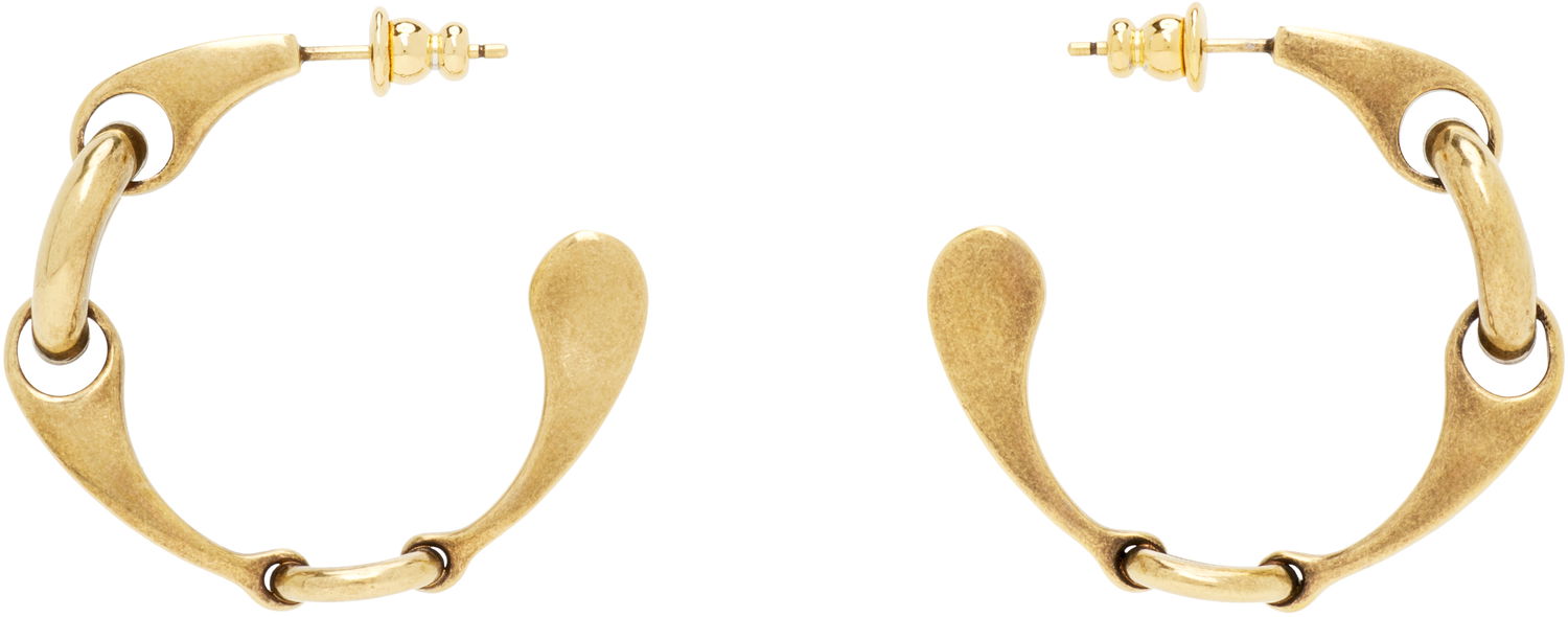 Обеци CHLOÉ 'The Chloé Spirit' Linked Teardrop Hoop Earrings Жълто | CH26SJE05CB7, 0