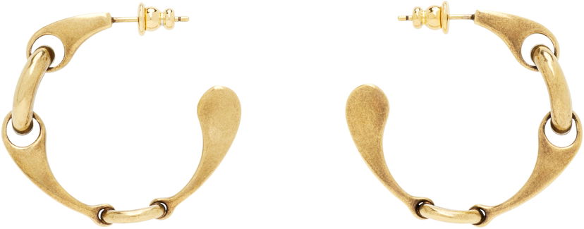Обеци CHLOÉ 'The Chloé Spirit' Linked Teardrop Hoop Earrings Жълто | CH26SJE05CB7