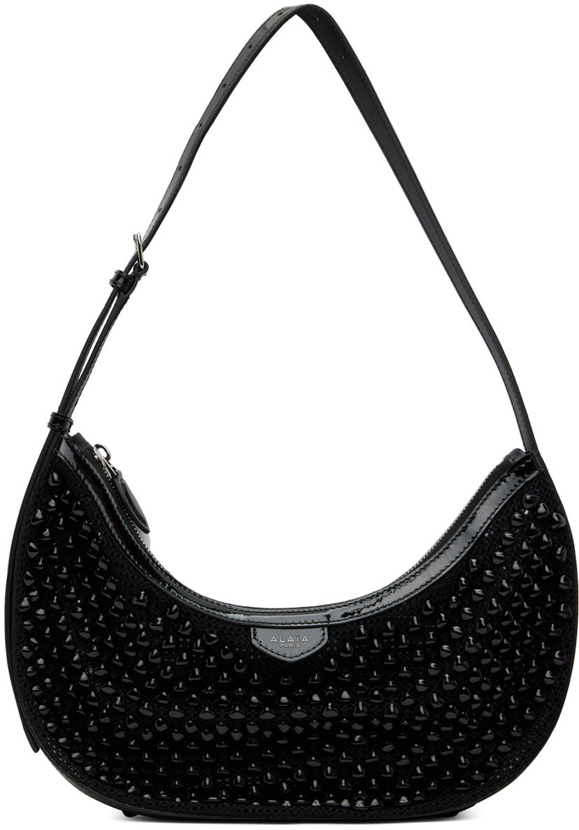 Чанта през рамо Alaïa ALAÏA Black One Piece Demi Lune Bag Черно | AA1S02731CA311