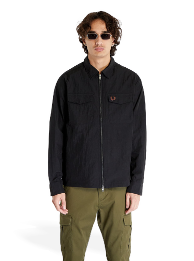 Палта Fred Perry Zip Overshirt Черно | M5684 102