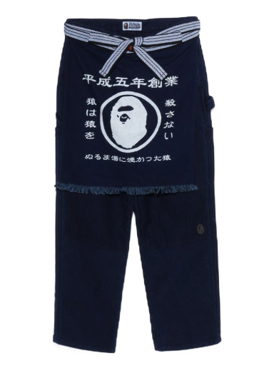Дънки BAPE Sashiko Painter Apron Pants Тъмно синьо | 1I80-152-019