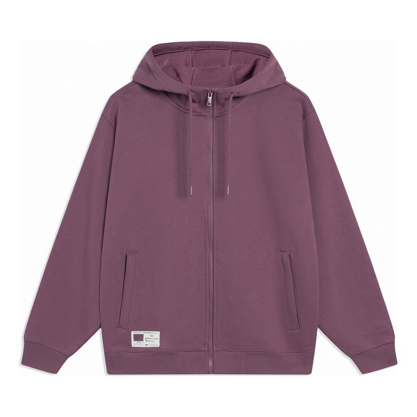 Суитчър Li-Ning Label Logo Fleece Hoodie Лилаво | AWDT071-8
