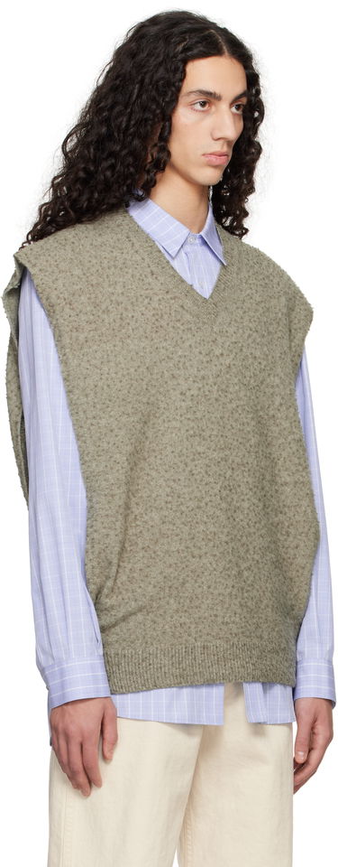 Пуловер Maison Margiela Maison Margiela Pilling Knit Vest Кафяво | S50TH0065 M13108, 4