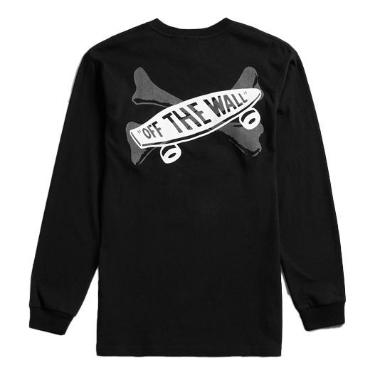 Тениска Vans Vault x WTAPS Long Sleeve Bones T-Shirt Черно | VN0A4TRCBLK1