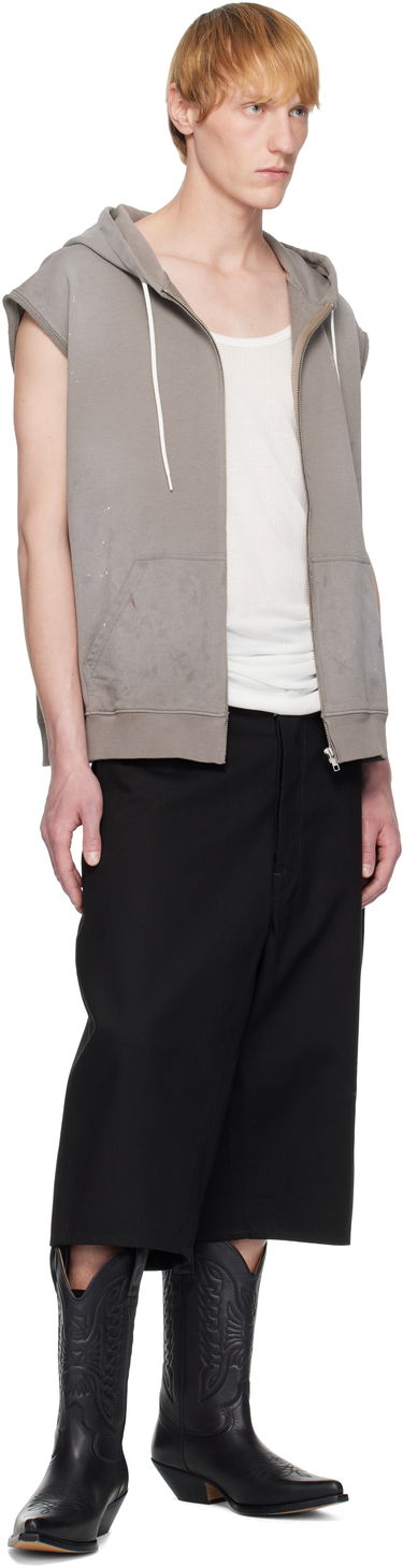 Суитчър Maison Margiela MM6 Maison Margiela Paint Splatter Sleeveless Hoodie Сиво | SH2HG0005 M25013, 3