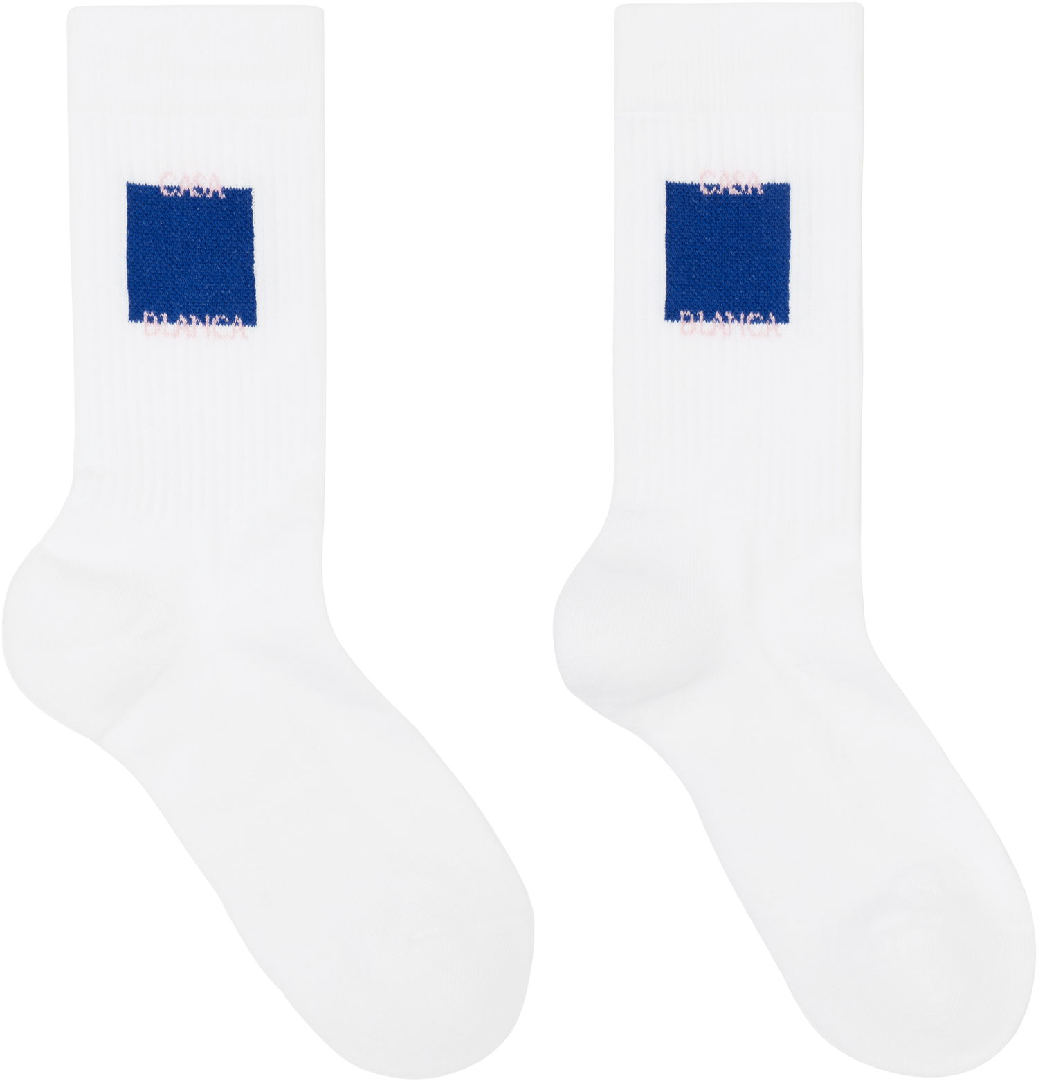 Чорапи Casablanca Logo Socks White Бяло | APS25-ACC-010-06, 1
