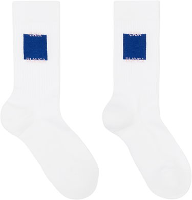 Чорапи Casablanca Logo Socks White Бяло | APS25-ACC-010-06, 1