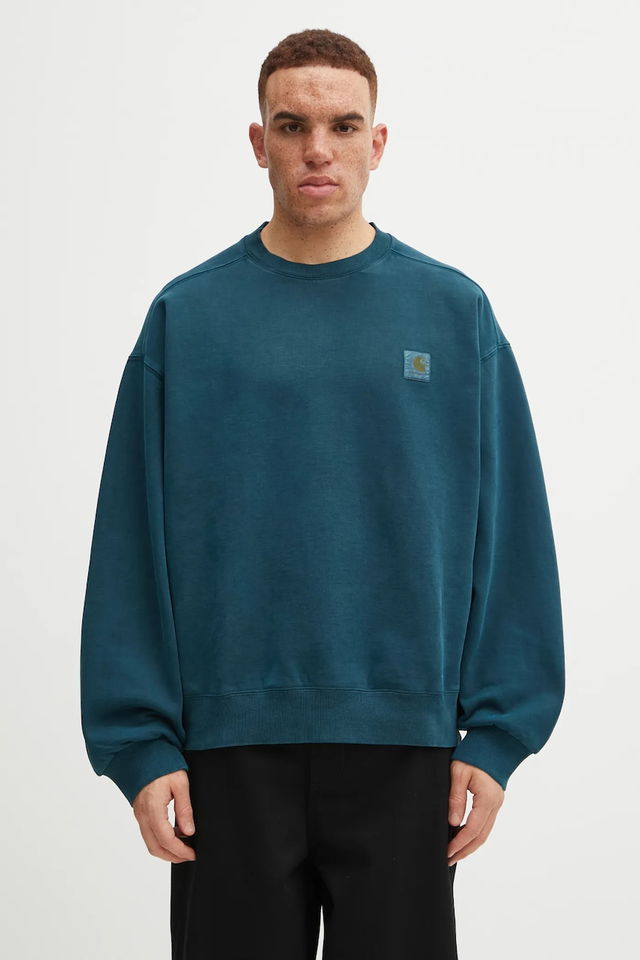 Vista Sweat Cotton Plain Relaxed Fit Sweatshirt
