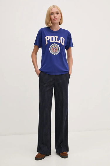 Тениска Polo by Ralph Lauren T-Shirt With Print Синьо | 211941206, 1