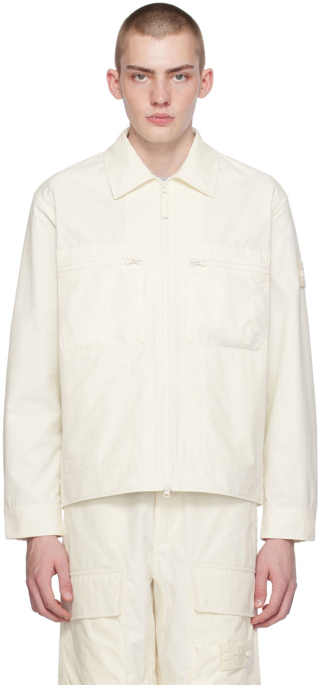 Яке Stone Island Patch Jacket Бяло | 8015432F1, 0