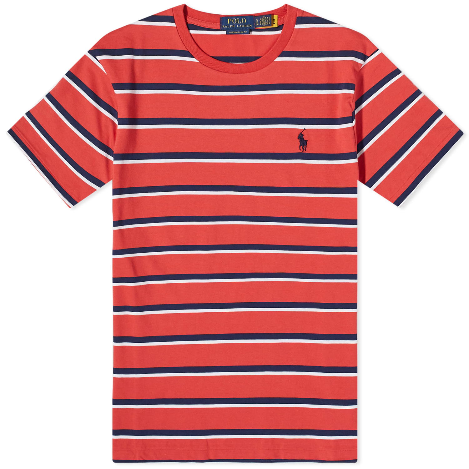 Тениска Polo by Ralph Lauren Polo Ralph Lauren Men's Multi Stripe T-Shirt Spring Red Multi Червено | 710916587002, 0