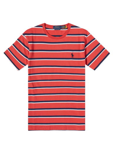 Тениска Polo by Ralph Lauren Polo Ralph Lauren Men's Multi Stripe T-Shirt Spring Red Multi Червено | 710916587002