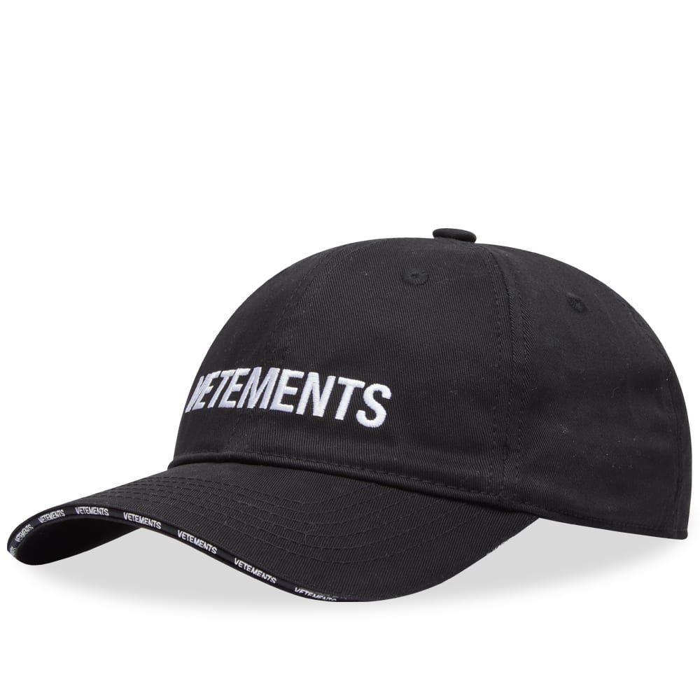 Шапка с козирка VETEMENTS Logo Cap Черно | UE63CA100B, 0