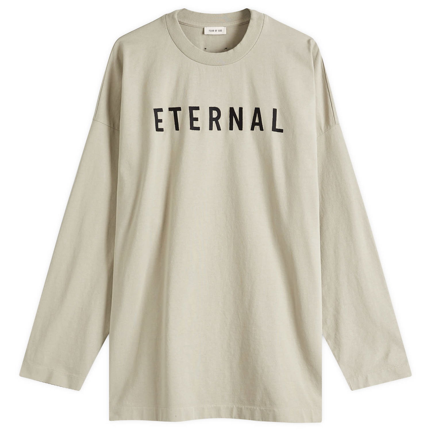 Тениска Fear of God Fear Of God Eternal Long Sleeve T-Shirt, Size Large Бежово | FGE250-5111HWJ-085, 0