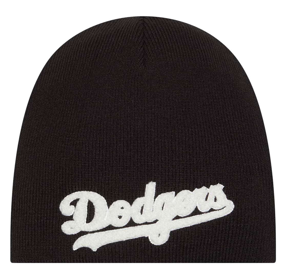 Шапка New Era New Era Los Angeles Dodgers Chenille Beanie Черно | 60493055-60493055, 0