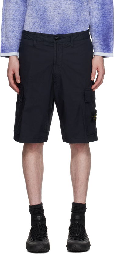 Къси панталони Stone Island Stone Island Stretch Cotton Tela Paracadute Shorts Тъмно синьо | K1S15L100L08S0003, 0