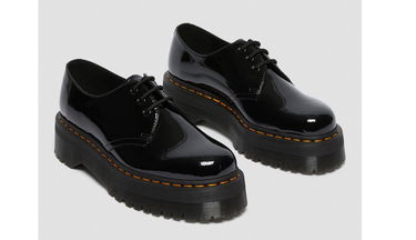 Кецове и обувки Dr. Martens 1461 Quad Patent Leather Platform Черно | DM26647001, 2