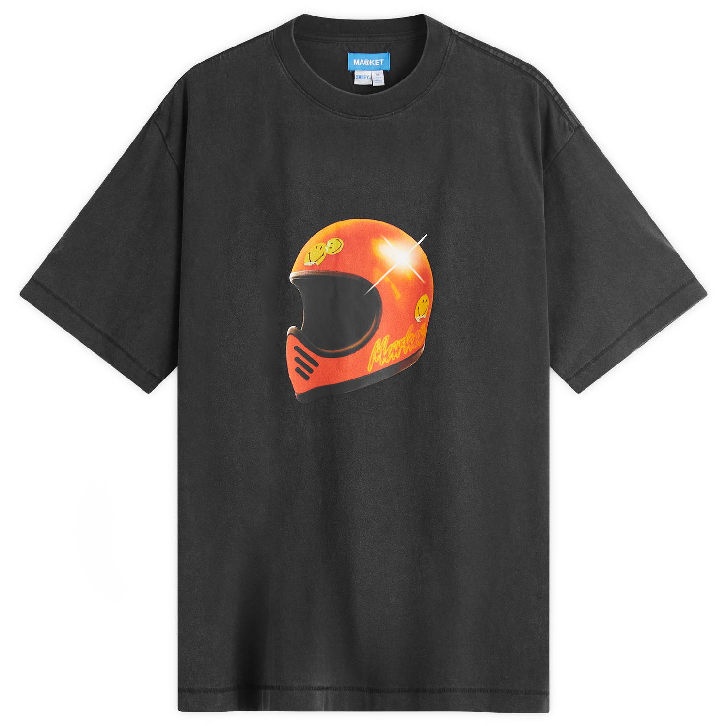 Тениска MARKET Smiley Full Face Graphic Tee Черно | 399002175-BLK, 1