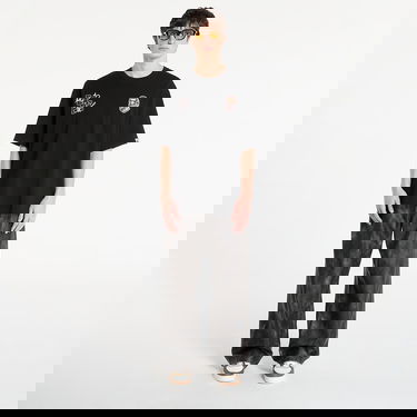 Тениска BAPE BAPE® x FOOTSHOP - Scribble Logo Tee UNISEX Black Черно | 001TEL721323MBLK, 7