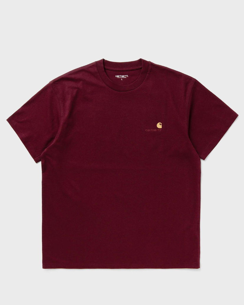 Тениска Carhartt WIP S/S American Script Tee men Shortsleeves red in size:XXL Червено | I029956-2BY.XX