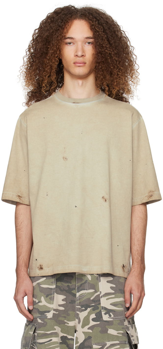 Тениска We11done We11done Faded T-Shirt Зелено | WD-TT0-24-895-U-BG, 0