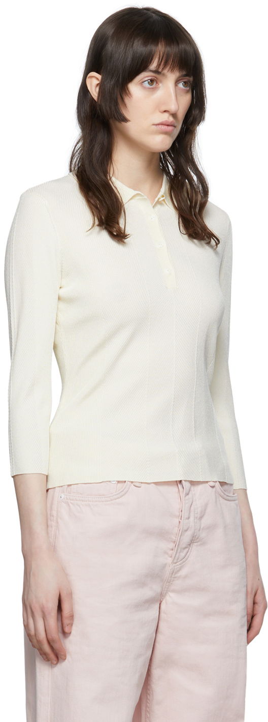 Поло тениска rag & bone Pacey Knit Polo Бяло | WAS22P049WB49, 1