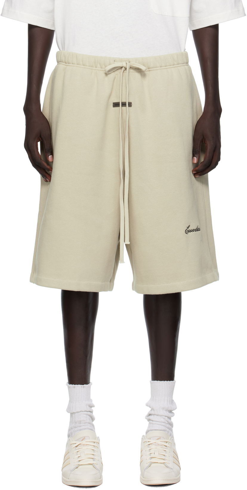 Къси панталони Fear of God Fear of God ESSENTIALS Basketball Shorts Бежово | 160SP254556F