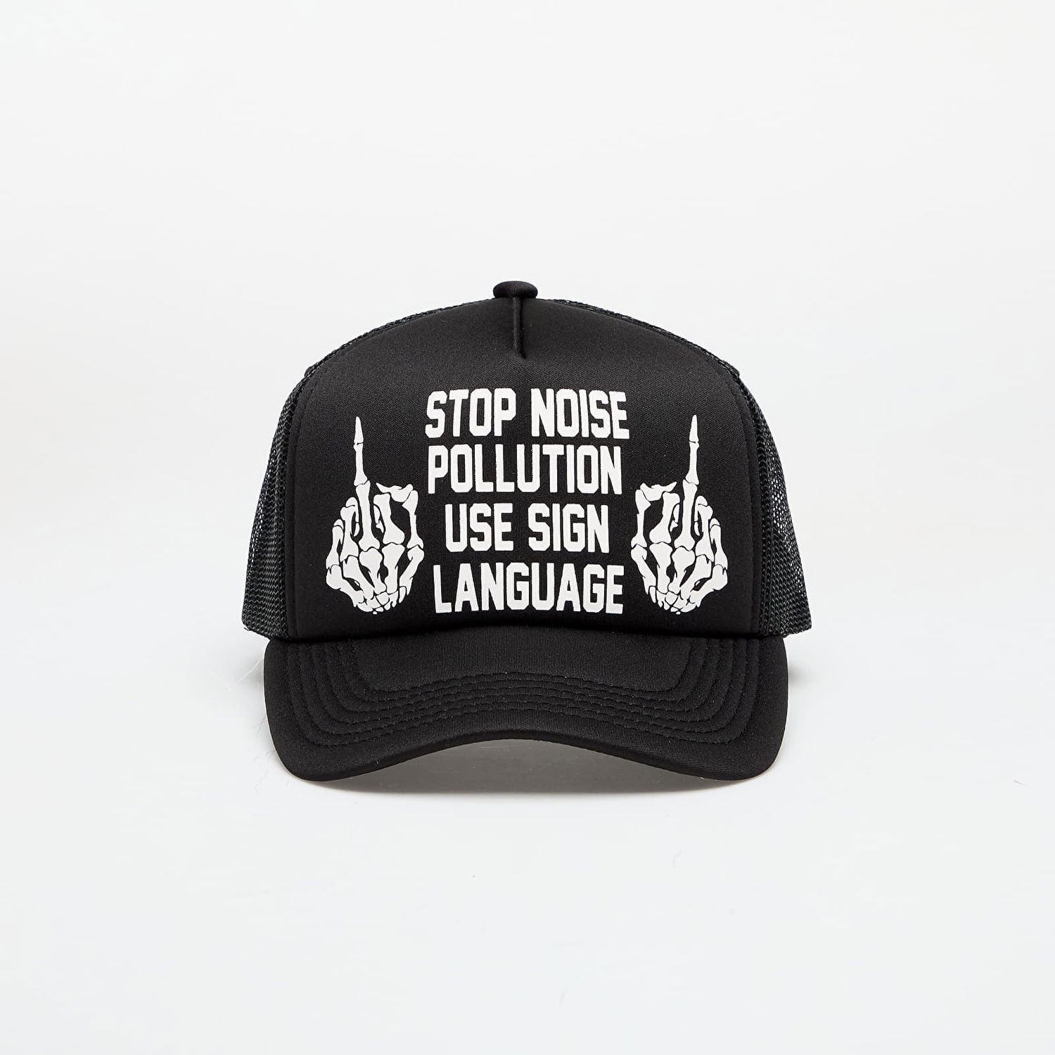Шапка с козирка Pleasures PLEASURES Pollution Trucker Cap Черно | P25SU068 BLACK, 0
