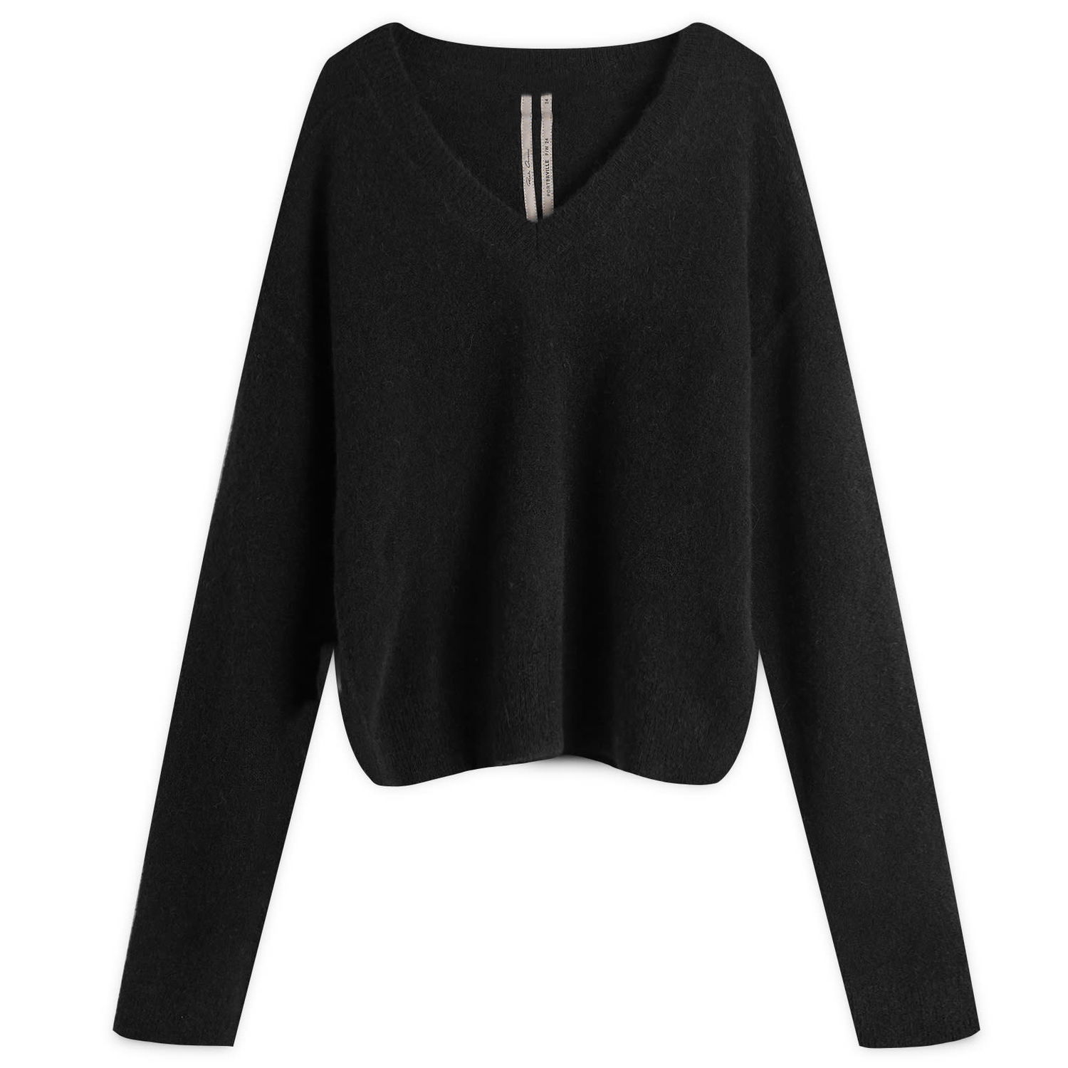 Пуловер Rick Owens V-Neck Knit Черно | RP02D3650-9, 0