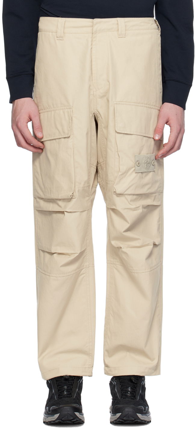 Карго панталони Stone Island Patch Cargo Pants Бежово | 8015309F1, 0