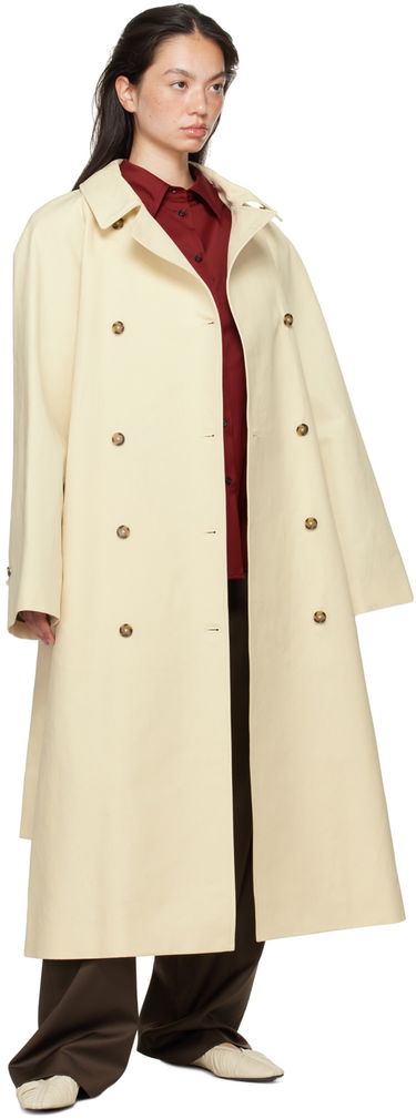 Тренчкот Loulou de Saison Loulou de Saison Kamina Double-Breasted Trench Coat Бежово | KAMINA, 3