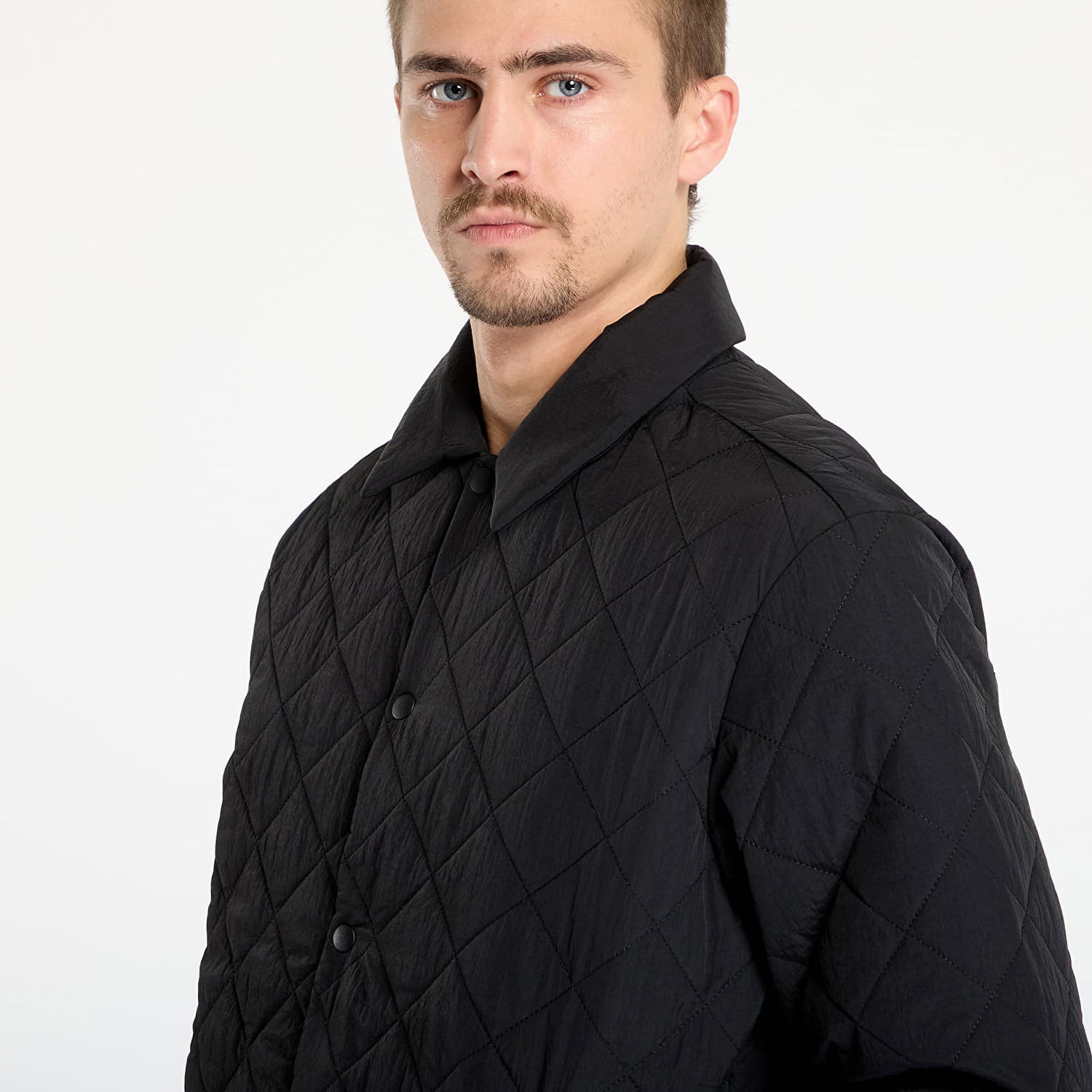 Яке Urban Classics Quilted Overshirt Jacket Черно | TB7630-00007, 1