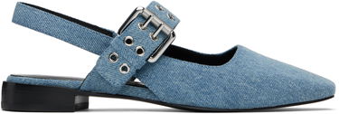 Облекло rag & bone rag & bone Astra Slingback Ballerina Flats Синьо | WFF24SF002UB2, 0