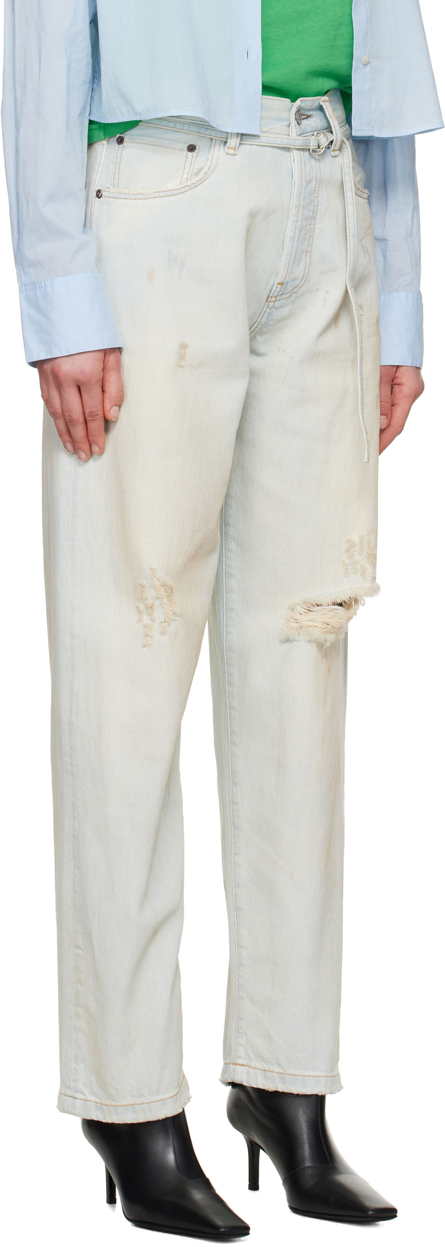 Дънки Acne Studios Acne Studios Loose Fit 1991F Jeans Синьо | C00075-, 1