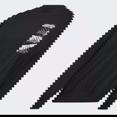 Суитчър adidas Originals Essentials Brandlove Crew Черно | HE4305, 5