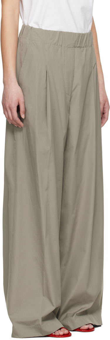 Панталони Dries Van Noten Dries Van Noten Wide Pleated Trousers Сиво | 251-010909-1374, 1