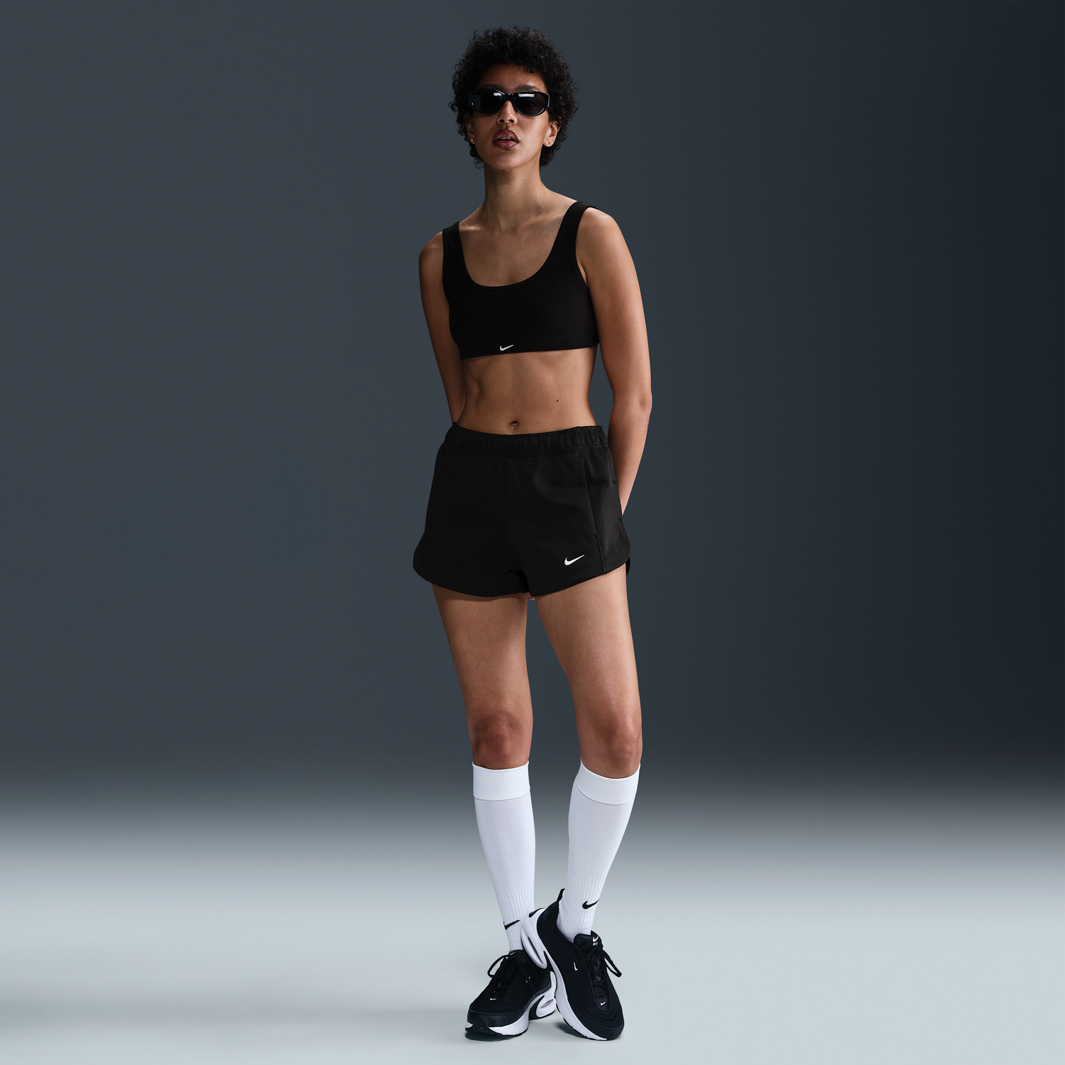 Къси панталони Nike Sportswear Windrunner Mid-Rise Shorts Черно | HJ1406-010, 0