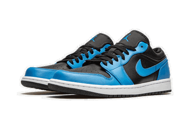 Кецове и обувки Jordan Air Jordan 1 Low "Laser Blue Black" Синьо | 553558-410, 3