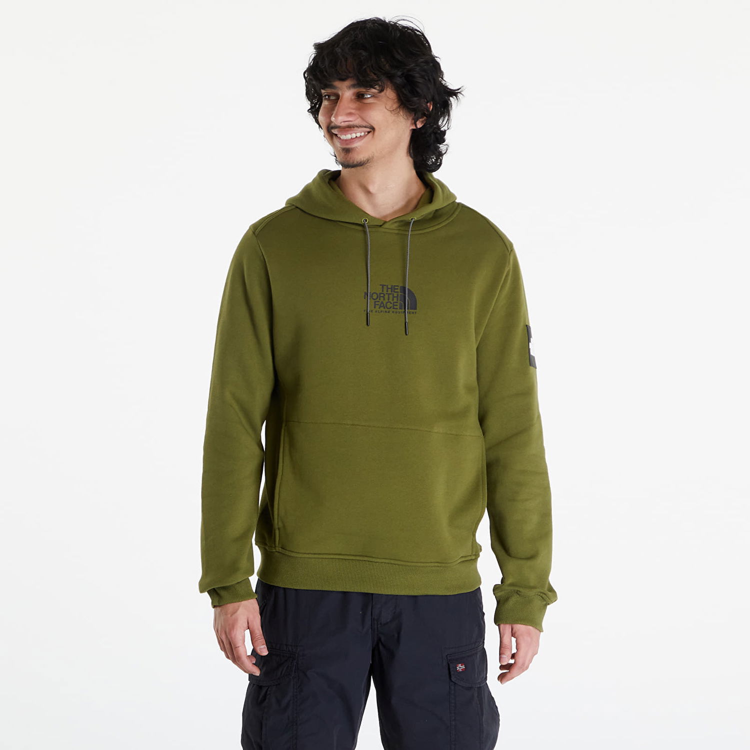 Суитчър The North Face Fine Alpine Hoodie Forest Olive Зелено | NF0A87F7PIB1, 0