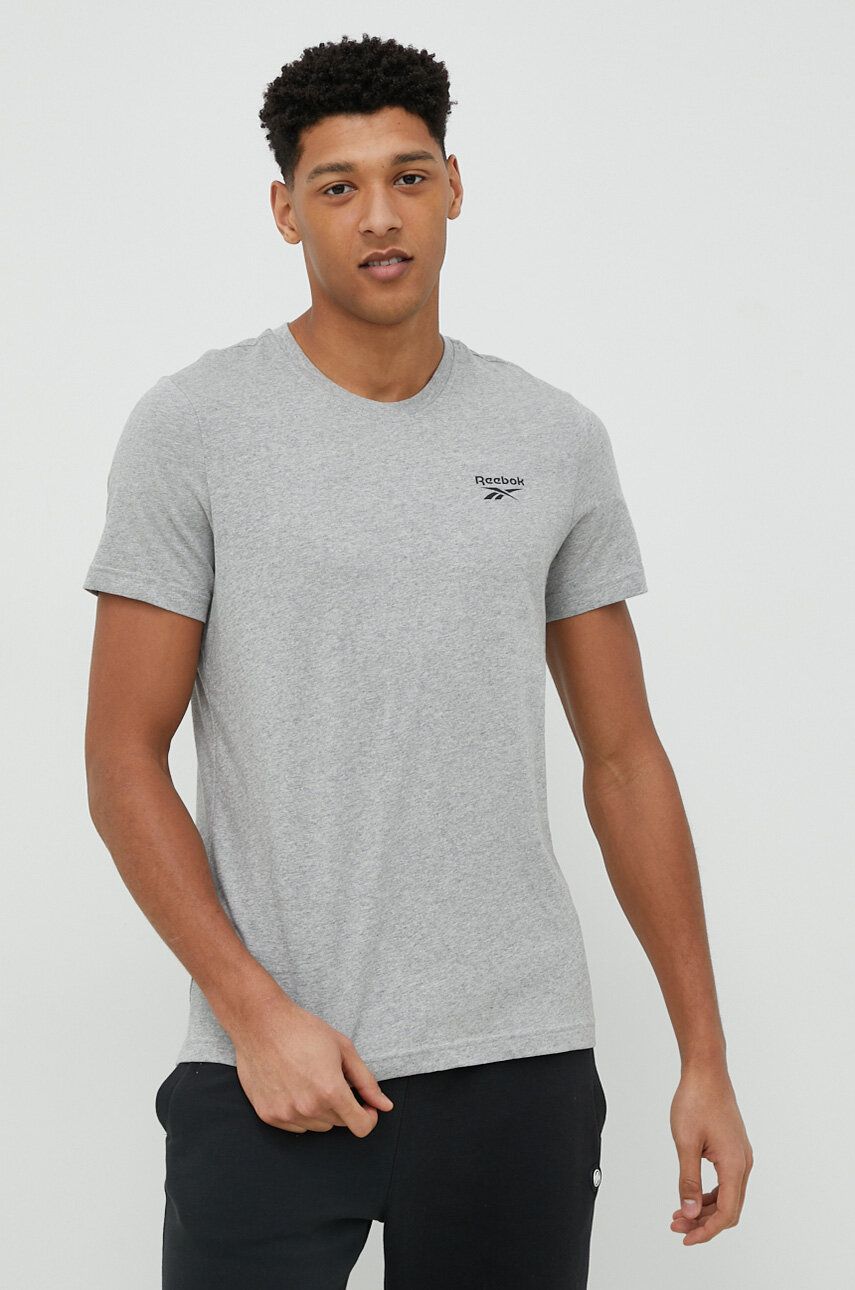 Тениска Reebok Cotton T-Shirt Сиво | HS7114, 0