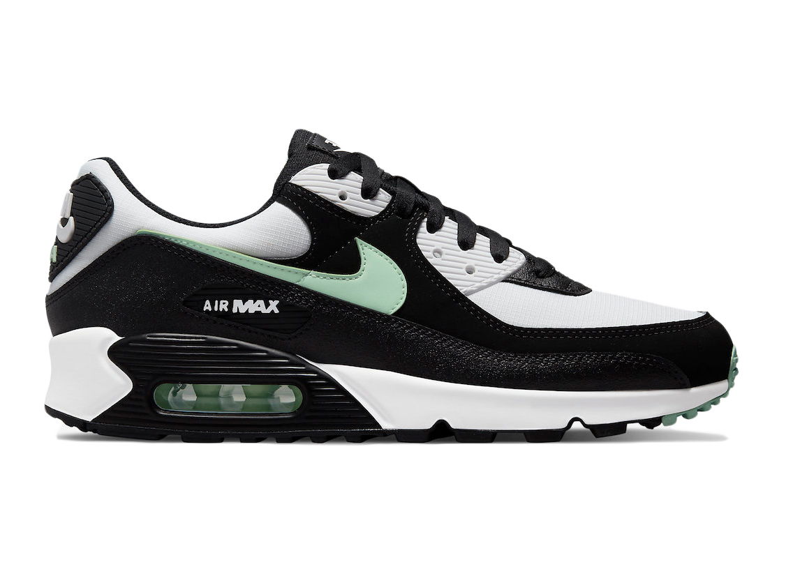 Кецове и обувки Nike Air Max 90 Pure Platinum Fresh Mint Черно | DH4619-100, 0