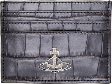 Портфейл Vivienne Westwood Vivienne Westwood Embossed Card Holder Сиво | 54030006W-L00A2-, 0