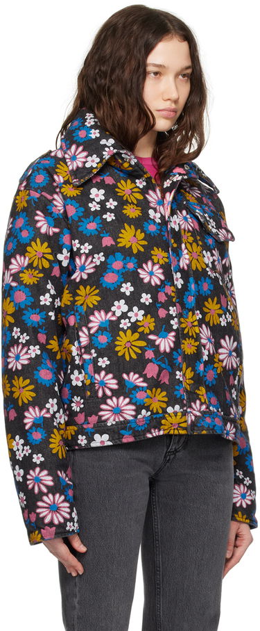 Яке ERL Floral Print Denim Jacket Многоцветен | ERL07J002, 1